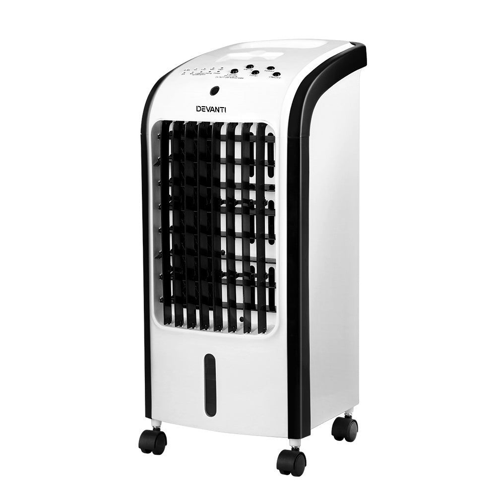 Devanti Evaporative Air Cooler Conditioner Portable 4L Cooling Fan Humidifier Humidifiers