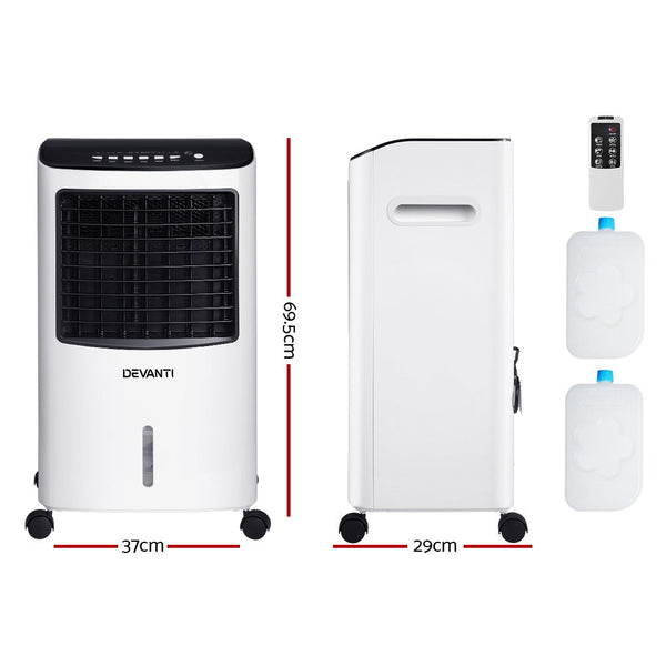 Devanti Evaporative Air Cooler Conditioner 8L Portable Air Conditioners