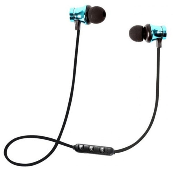 Earbud Stereo Bluetooth Wireless Magnetic Sport Earphones Deep Sky Headsets