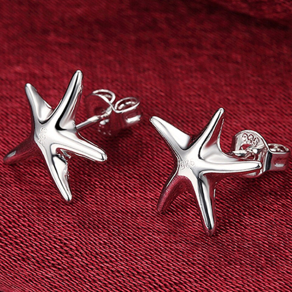 Veile Studios Little Starfish Sterling Silver Earrings