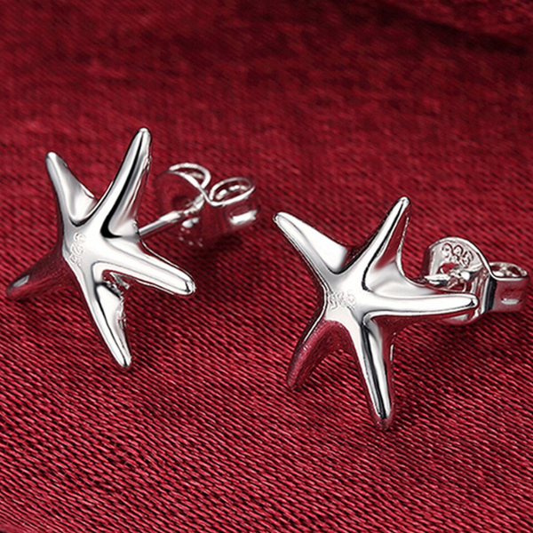 Earrings Little Starfish Sterling Silver Stud