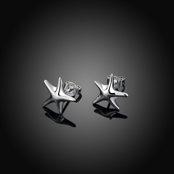 Veile Studios Little Starfish Sterling Silver Earrings