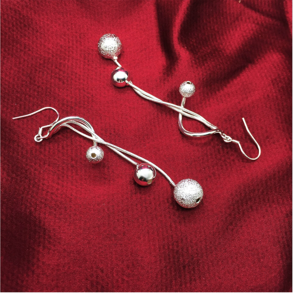 Earrings Women Pendant Beans Tassel Long Drop Elegant Dangle