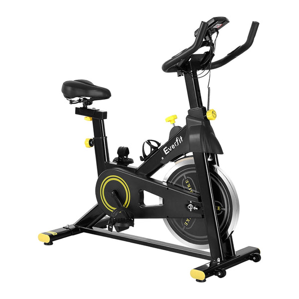 Everfit Magnetic Spin Bike Exercise Cardio Gym Bluetooth App Connectable Exercise Bikes