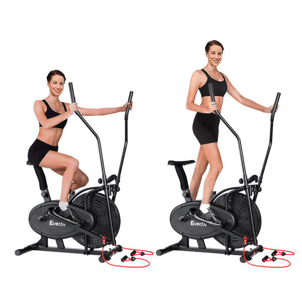 Everfit 4 Inch Elliptical Cross Trainer Exercise Bike Bicycle Home Gym Fitness Elliptical Trainers