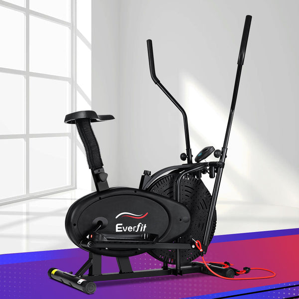 Everfit 4 Inch Elliptical Cross Trainer Exercise Bike Bicycle Home Gym Fitness Elliptical Trainers