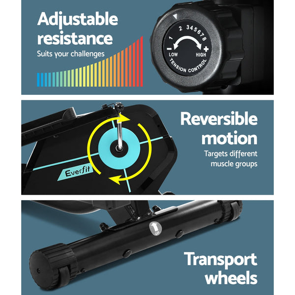 Everfit Exercise Bike Elliptical Cross Trainer Bicycle Home Gym Fitness Machine Elliptical Trainers