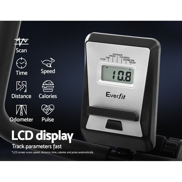 Everfit Magnetic Recumbent Exercise Bike Fitness Cycle Trainer Gym Equipment Exercise Bikes