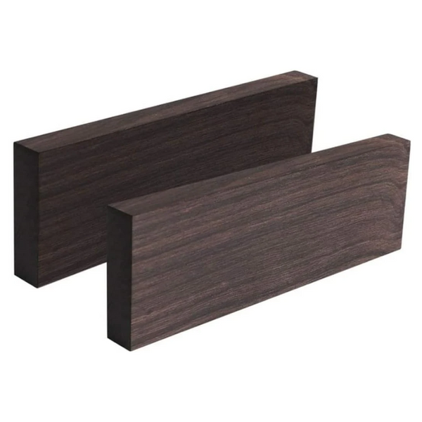 2 Pcs Ebony Wood Blanks For Diy Musical Instruments & Crafts