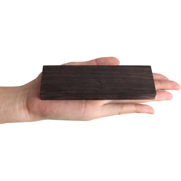 2 Pcs Ebony Wood Blanks For Diy Musical Instruments & Crafts Wooden Pieces & Craft Sticks