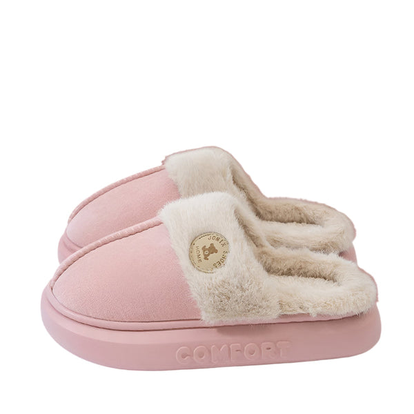 New Plush For Women And Men Winter Warm Home Indoor Fleece Shoes Slippers