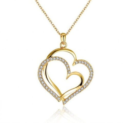 Veile Studios Eco Friendly Gold Heart Shaped Pendant Necklace For Ladies Necklaces & Pendants