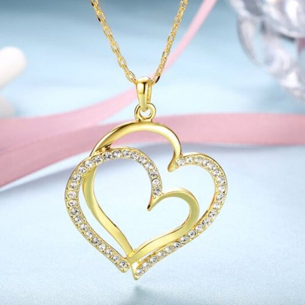 Veile Studios Eco Friendly Gold Heart Shaped Pendant Necklace For Ladies Necklaces & Pendants