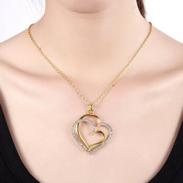 Veile Studios Eco Friendly Gold Heart Shaped Pendant Necklace For Ladies Necklaces & Pendants