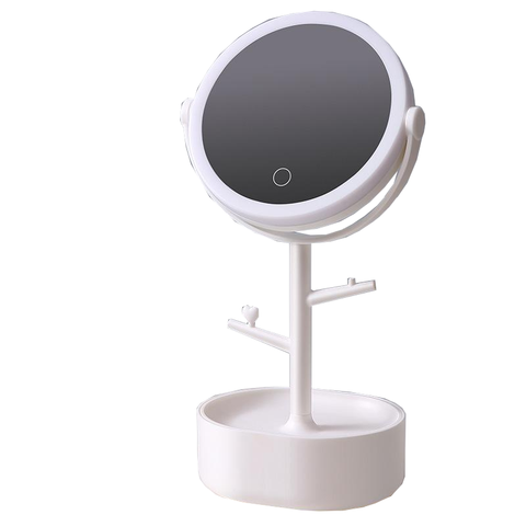 Ecoco Smart Led Light Cosmetic Makeup Mirror Usb Touch Screen Home Desk Vanity 360Â° White