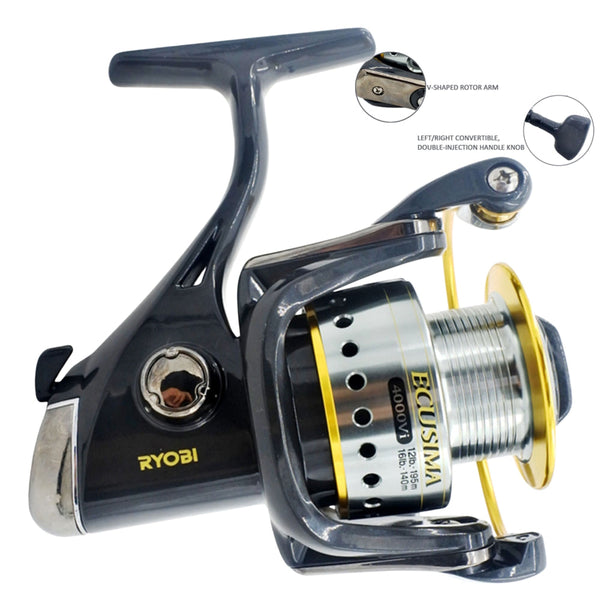 Ryobi Ecusima 3000 5:0:1 Fast Retrieve 4+1 Bb Spinning Reel Reels