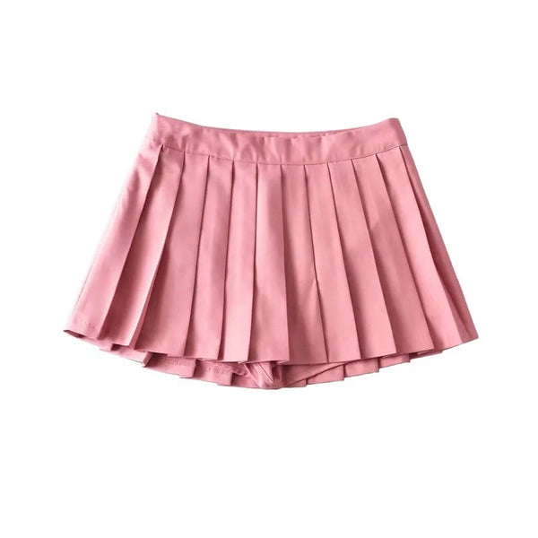 Girls Pleated Skirt Women's Summer Short Korean Style High Waist A Line Skirts