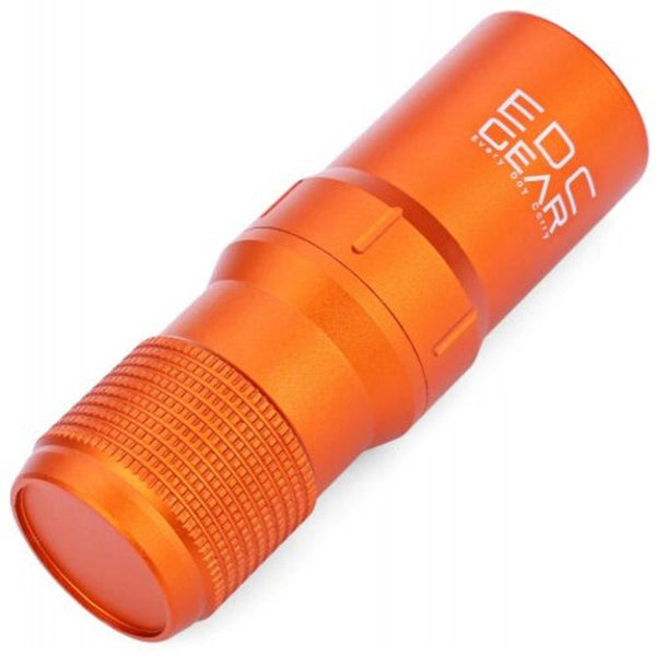 Gear Waterproof Aluminum Capsule Seal Bottle Orange Pill Boxes