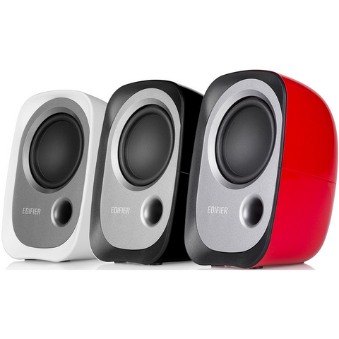 R12u Usb Compact 2.0 Multimedia Speakers System (White) - 3.5Mm Aux/Usb/Ideal For Desktop,Laptop,Tablet Or Phone11 X360