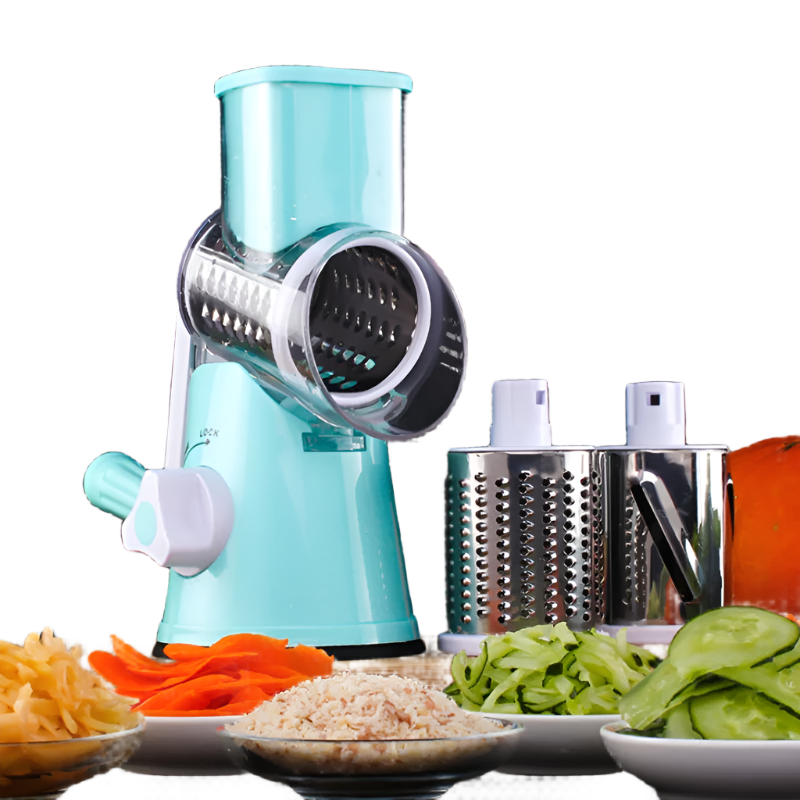 Manual Kitchen Accessories Multifunctional Round Mandoline Potato Slicer Vegetable Cutter Cheese Gadgets Peelers & Slicers