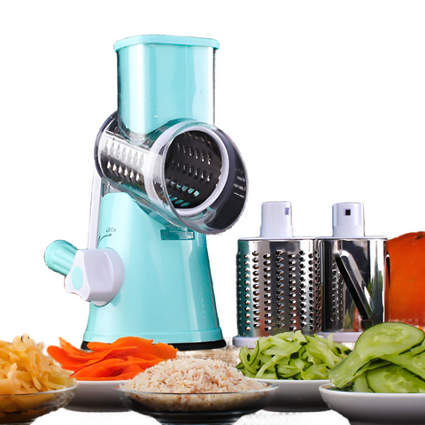 Manual Multifunctional Round Mandoline Potato Slicer Vegetable Cutter Cheese Gadgets Peelers & Slicers