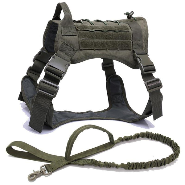 Tactical Dog Harness Vest With Handle Leash Harnesses