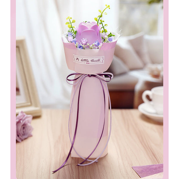 Robotime Flower 3D Puzzle Model Kits For Adults To Build Artificial Flowers Home Bedroom Living Room Decor Gifts Women Valentine Purple Rose Af021 Puz