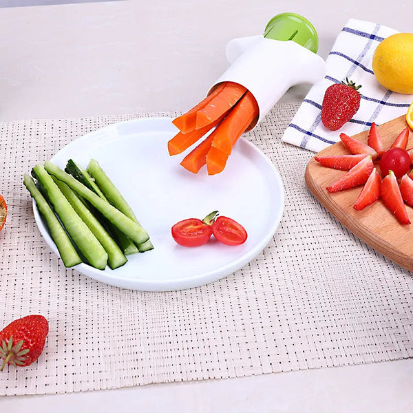 Creative Vegetable Cutters Fruit Kitchen Cucumber Carrot Divider Strawberry Slicer Splitter Gadget Accessories