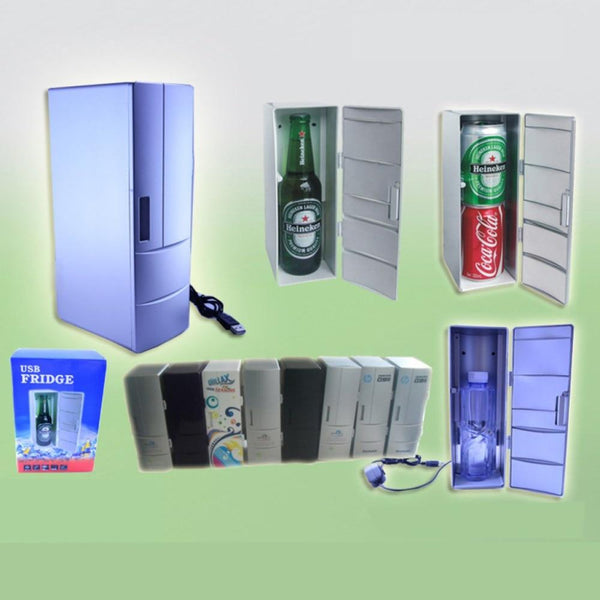 Novelty Mini Fridge Usb Rechargeable Drinks Beer Cooler Mini Fridges