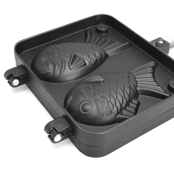 Non Stick Taiyaki Fish Shaped Waffle Frying Pan Maker Food Cooking Baking Mold Waffle Makers