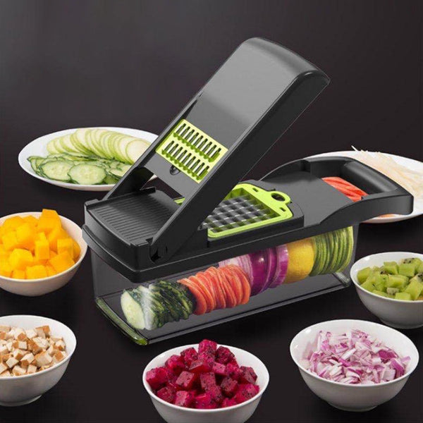 12In1 Manual Vegetable Chopper Kitchen Gadgets Food Onion Cutter Slicer Choppers