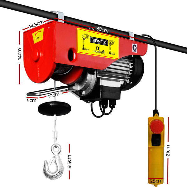 Giantz 1200W Electric Hoist Winch Tow Bars & Winches