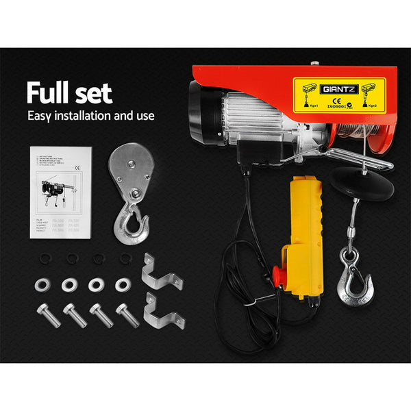 Giantz 1200W Electric Hoist Winch Tow Bars & Winches