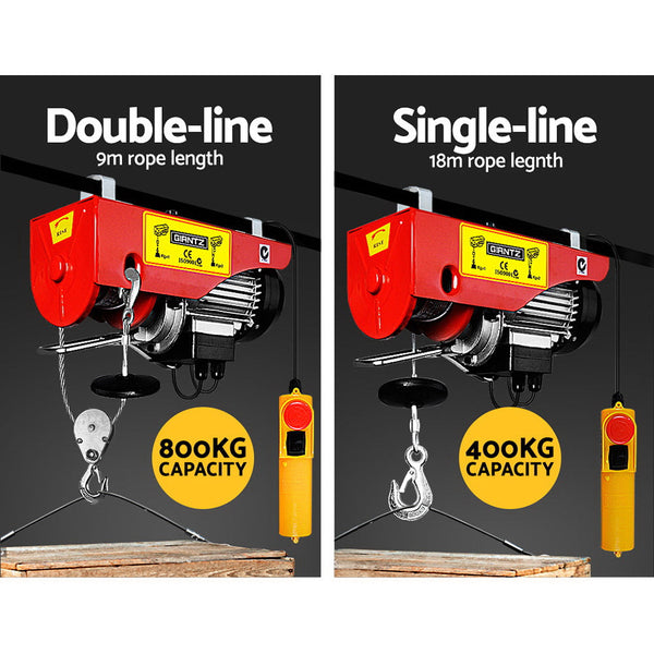 Giantz 1300W Electric Hoist Winch Tow Bars & Winches