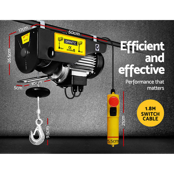 Giantz 1400W Electric Hoist Winch Tow Bars & Winches