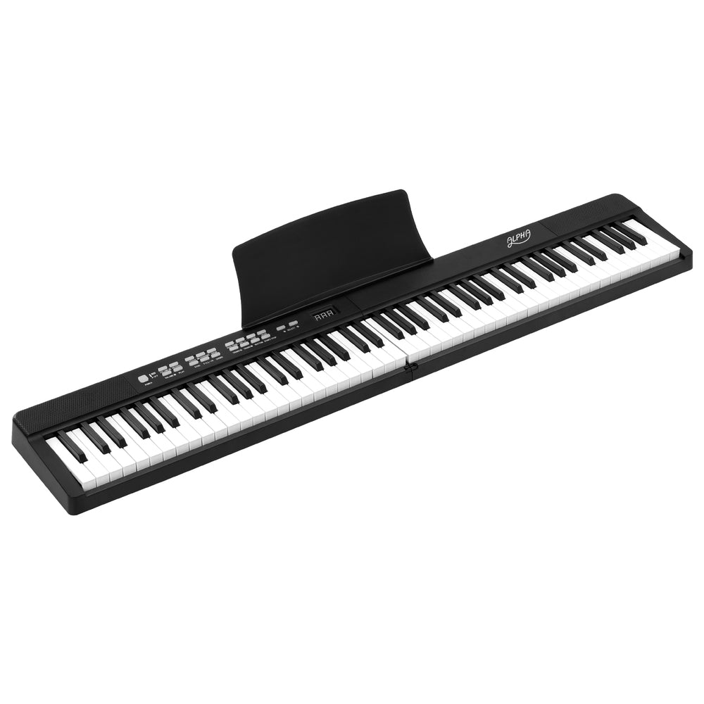 Alpha 88 Keys Foldable Electronic Piano Keyboard Digital Electric W/ Carry Bag Electronic Keyboards