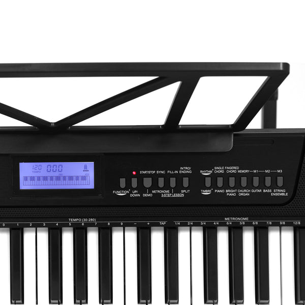 Alpha 61 Keys Electronic Piano Keyboard Digital Electric W/ Stand Touch Sensitive Electronic Keyboards