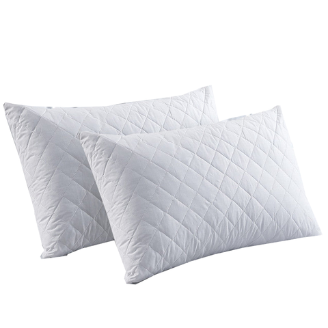 Elan Linen 100% Cotton Waterproof Pillow Protector (Pack Of 2)