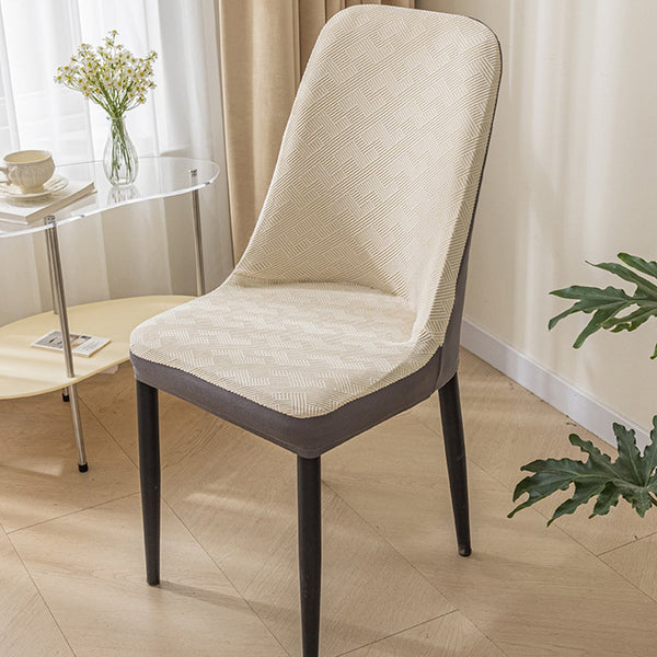 Elastic Jacquard Chair Cover Curved Stretch Slipcover Seat