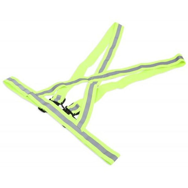 Elastic Night Sports Vests Traffic Safety Reflective Straps Emerald Green Safety Vests