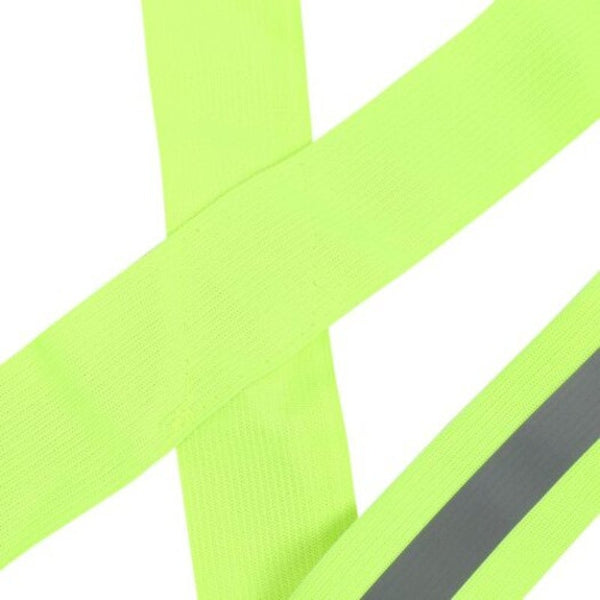 Elastic Night Sports Vests Traffic Safety Reflective Straps Emerald Green