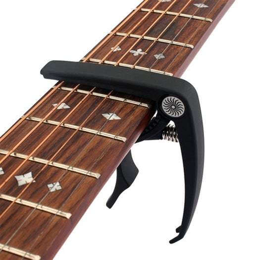 Brass Instrument Electric Acoustic Guitar Capo With Bridge Pin Remover Black Guitar Accessories