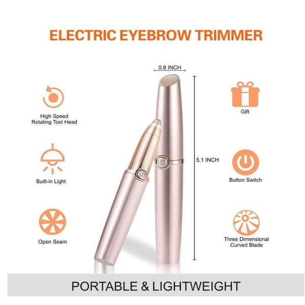 Nose Ear Hair Trimmers Electric Eyebrow Trimming Instrument Rechargeable Remover Painless Precision Razor Tool For Face Lips Facial Removal