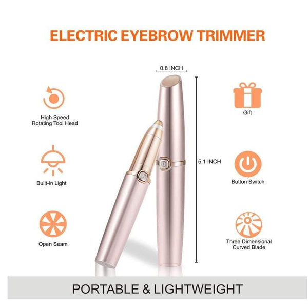 Nose Ear Hair Trimmers Electric Eyebrow Trimming Instrument Rechargeable Remover Painless Precision Razor Tool For Face Lips Facial Removal Clippers &