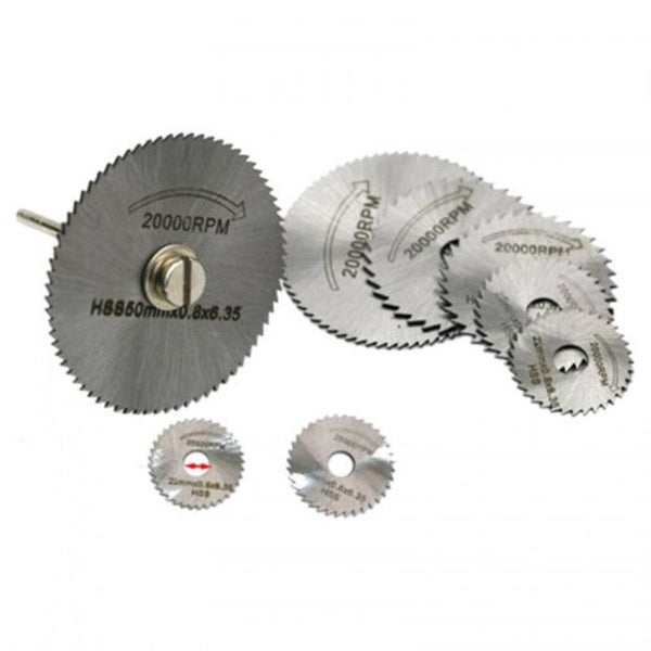 Electric Grinder Accessories High Speed Steel Cutting Saw 5Pcs Silver