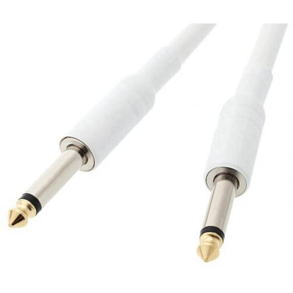 Electric Guitar Cable 6.35 / Microphone 5M Cord White