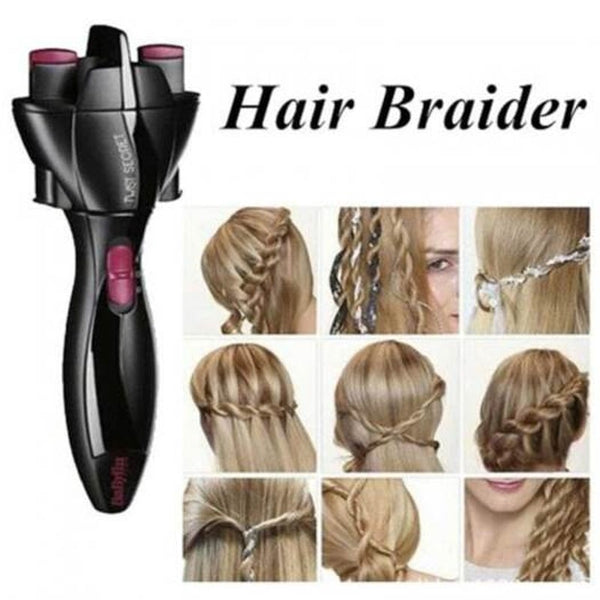 Electric Hair Braider Automatic Twist Knitting Device Machine Styling Tool Black