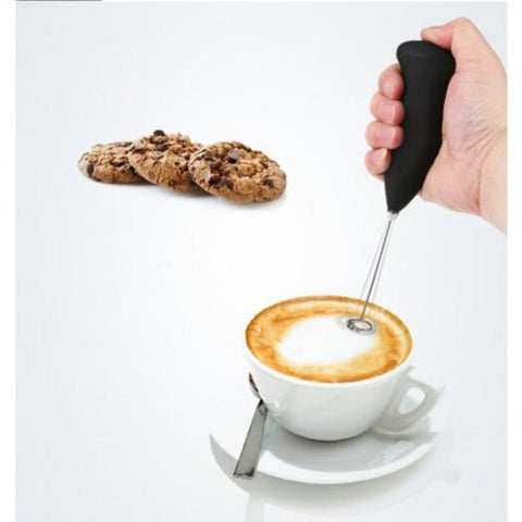 Electric Hand Mixer Beater Coffee Juice Stirrer Black