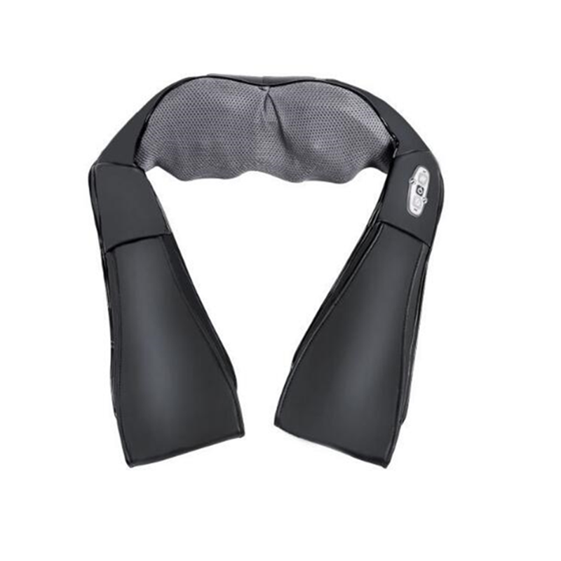 Electric Massage Shawl Shiatsu Vibration Infrared Heating Cushion Massager Neck Shoulder Black Massagers