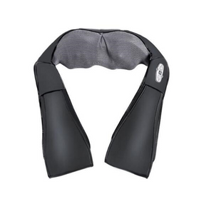 Electric Massage Shawl Shiatsu Vibration Infrared Heating Cushion Massager Neck Shoulder Black